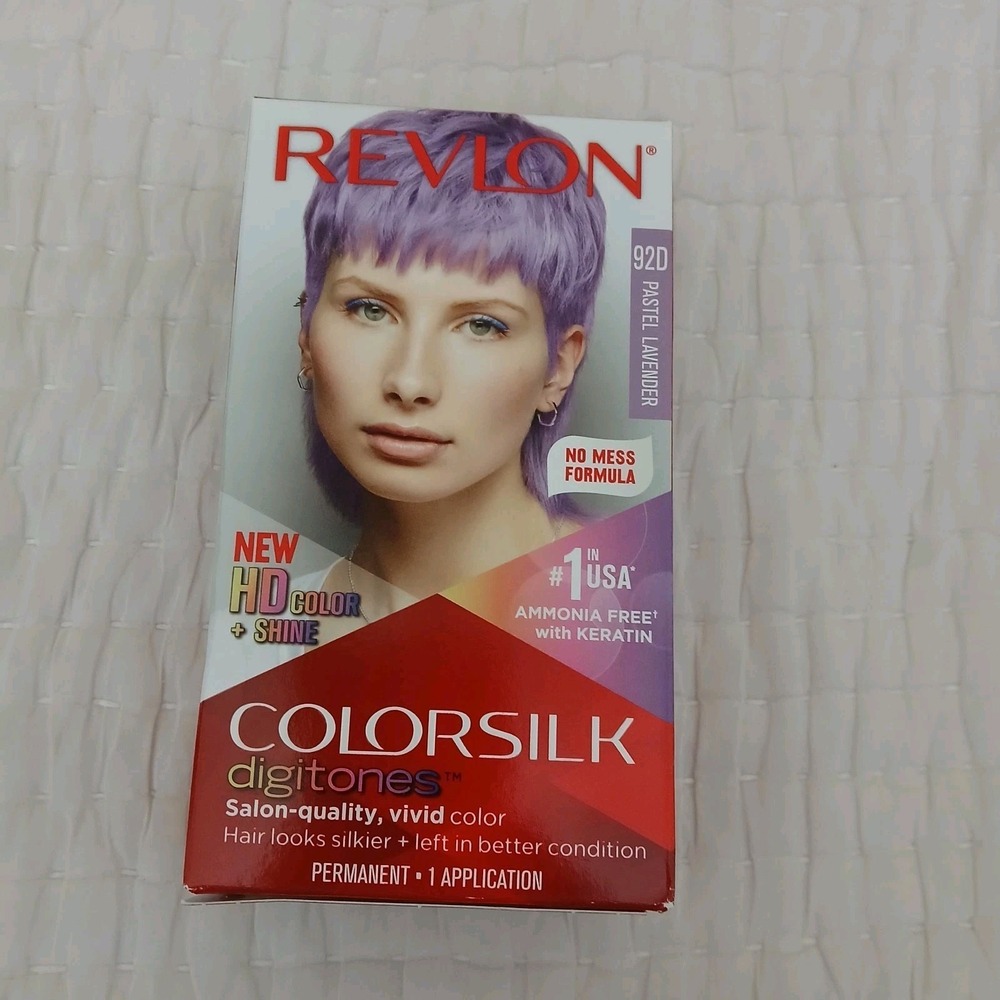 Revlon ColorSilk‎ Digitones Permanent Hair Color 92D Pastel Lavender SEALED NIB